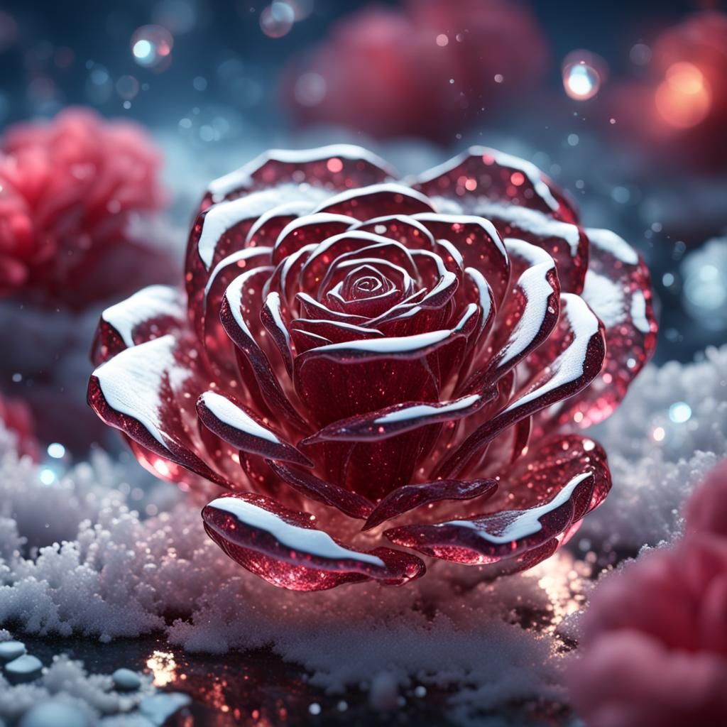 Crystal rose  by @pink flower