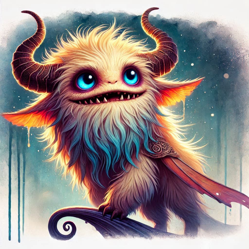 adorable fairy-tale fantasy creature portrait..