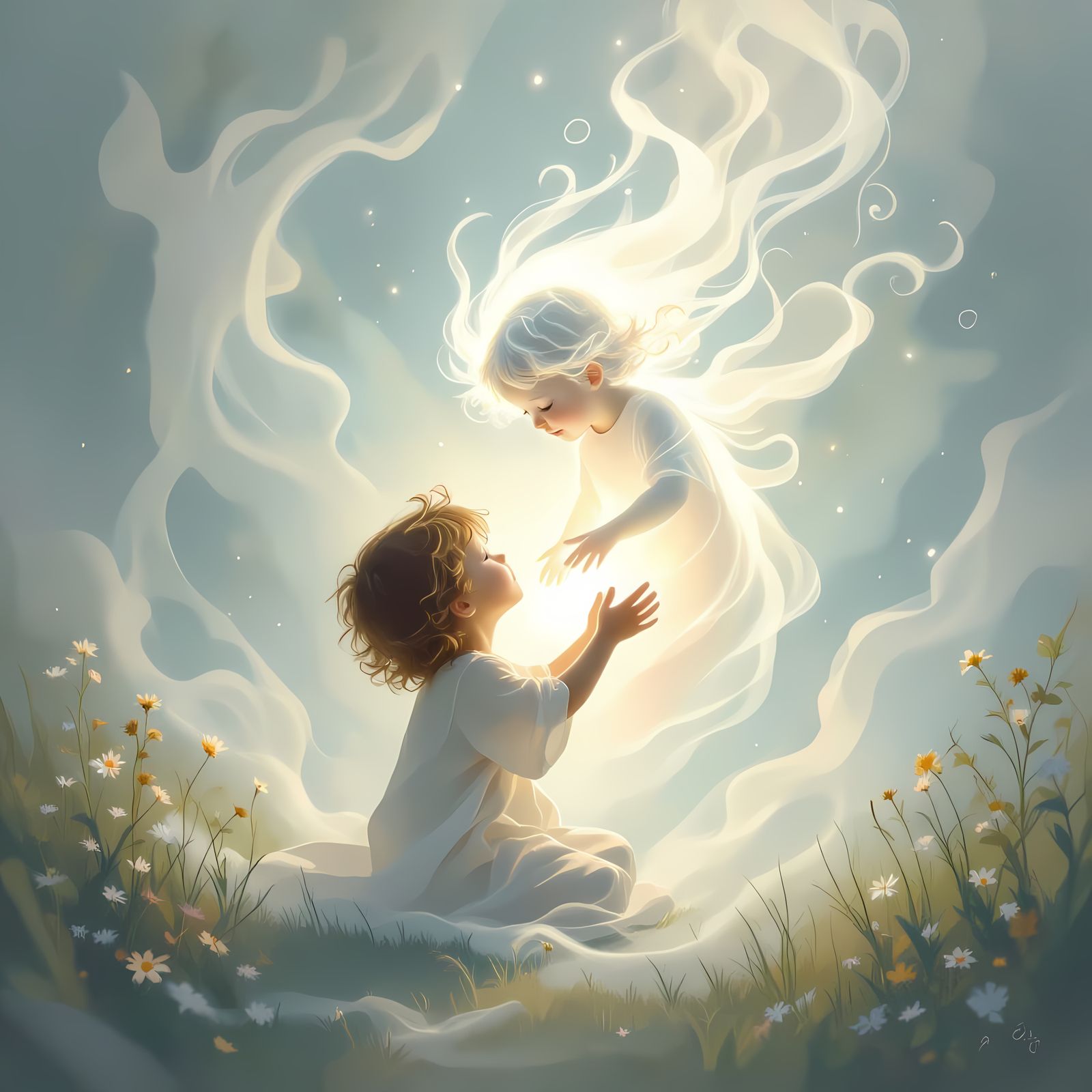 Ethereal Spirit Entering Child's Body