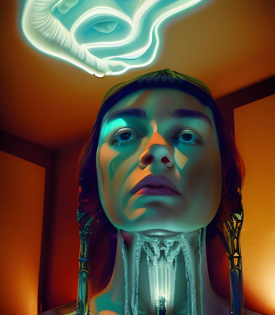 Hyperrealistic Amber Still Life in Glass Art Style