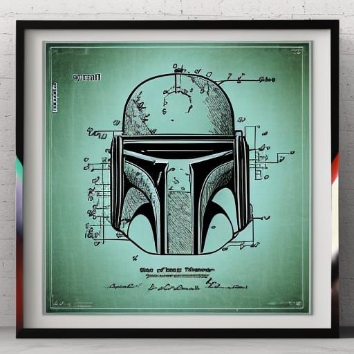 Boba Fett helmet - blueprint
