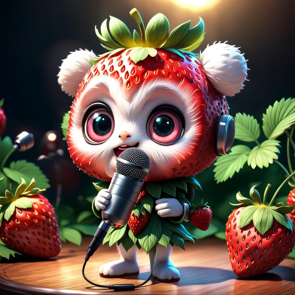 Strawberry singer  by @Mini