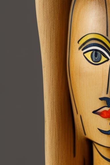 Long Pointy Coutceoppings beanpole timber wooden. Detailed p...