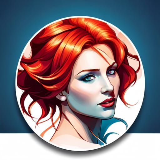 Red-haired Woman Portrait #12
