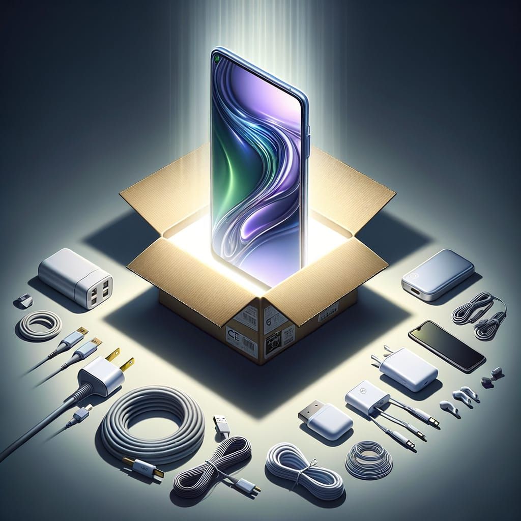 New Phone vs Wrong Accessories (Visual Contrast)

Create a p...