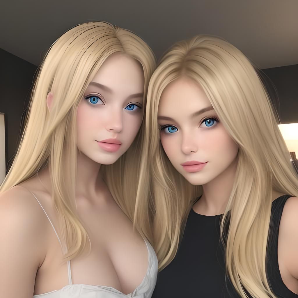 Blonde Beauty and beautiful brunette