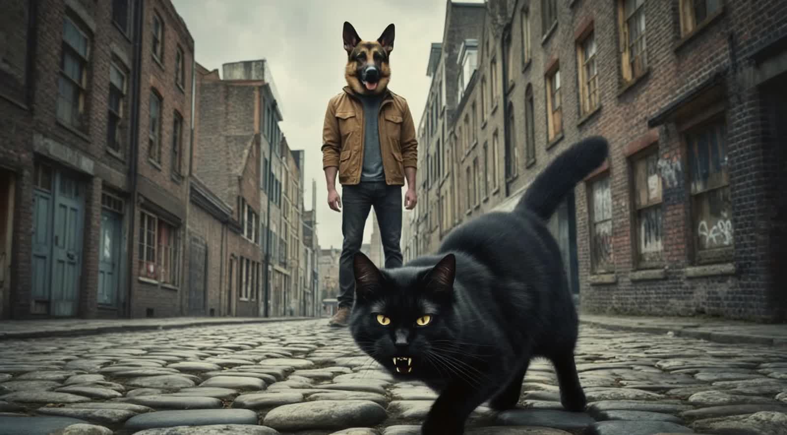 The German Shepherd Man: Cat Vs. Dog