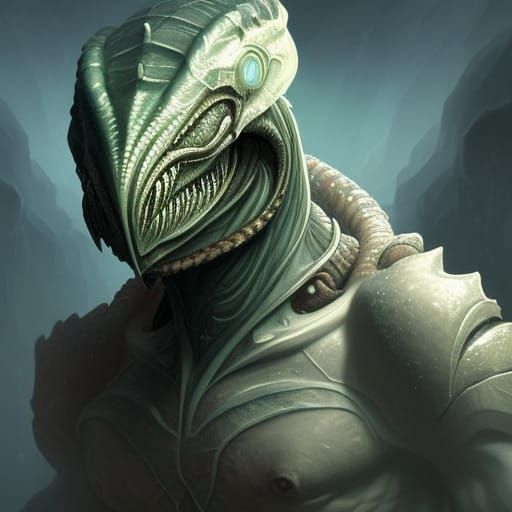 Alien Barbarian - AI Generated Artwork - NightCafe Creator