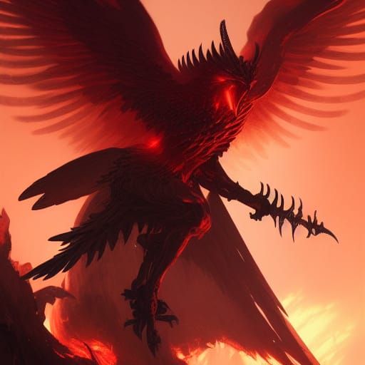 Phoenix with a Spikey Blade
