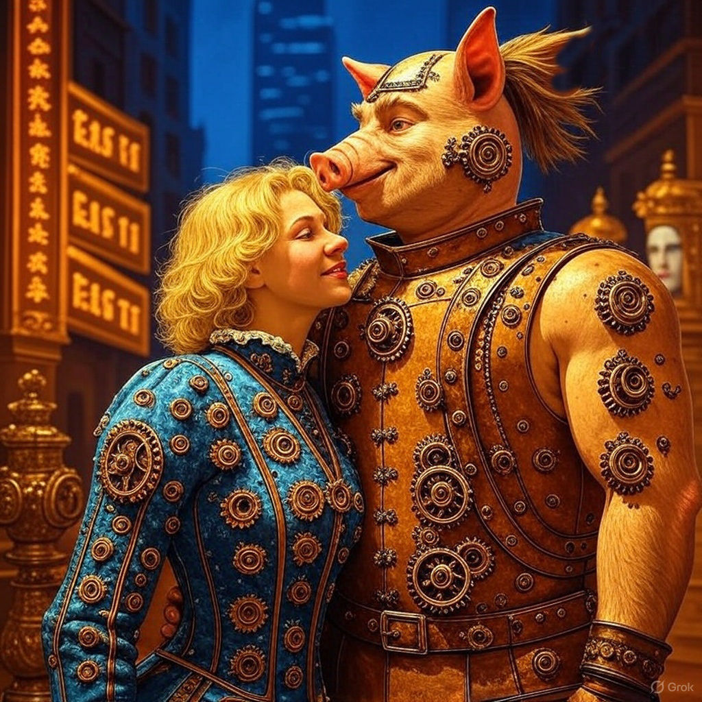 Steam-Cyber Punk Couple (Gallery of 4)