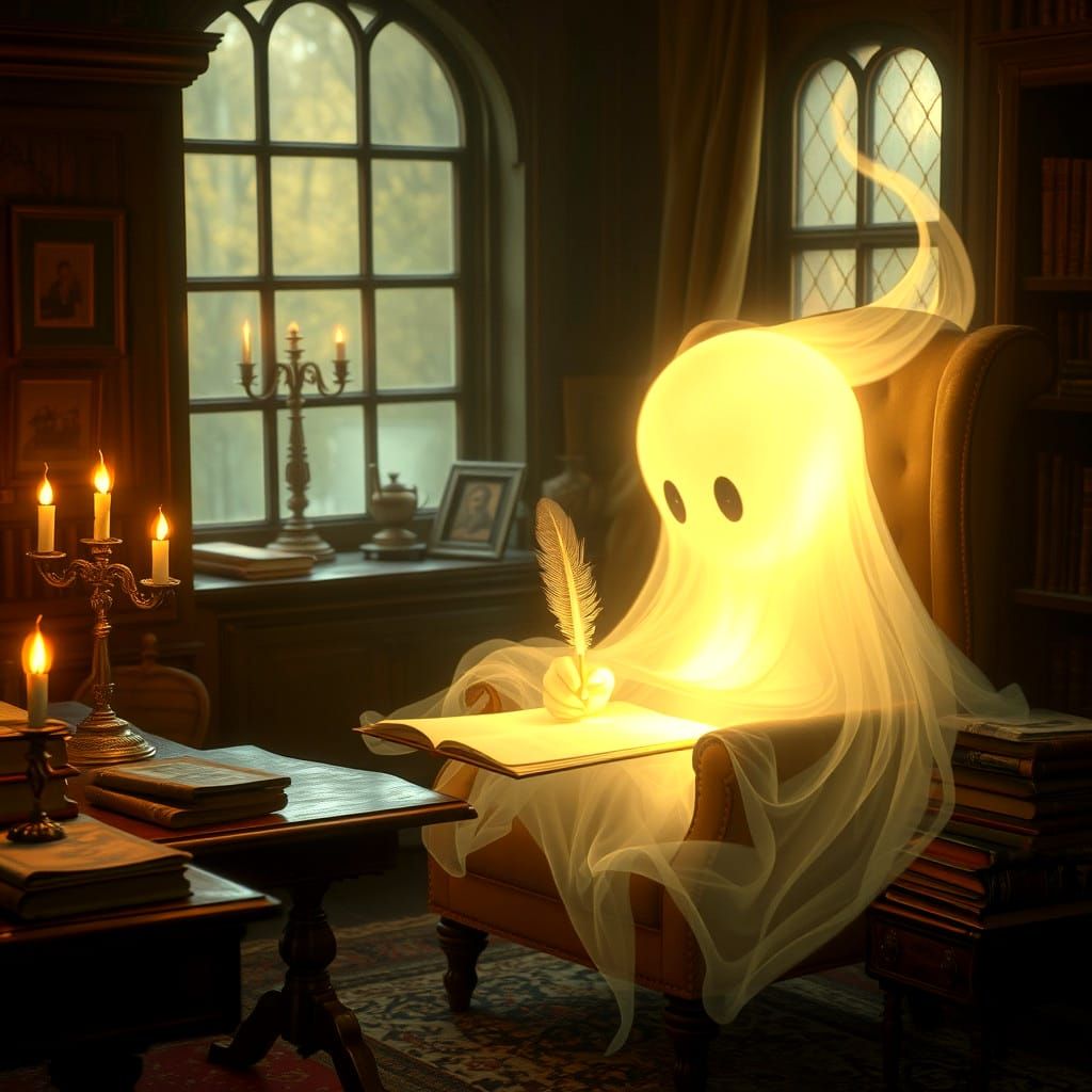 Ghost writer!  by @Anu Tp