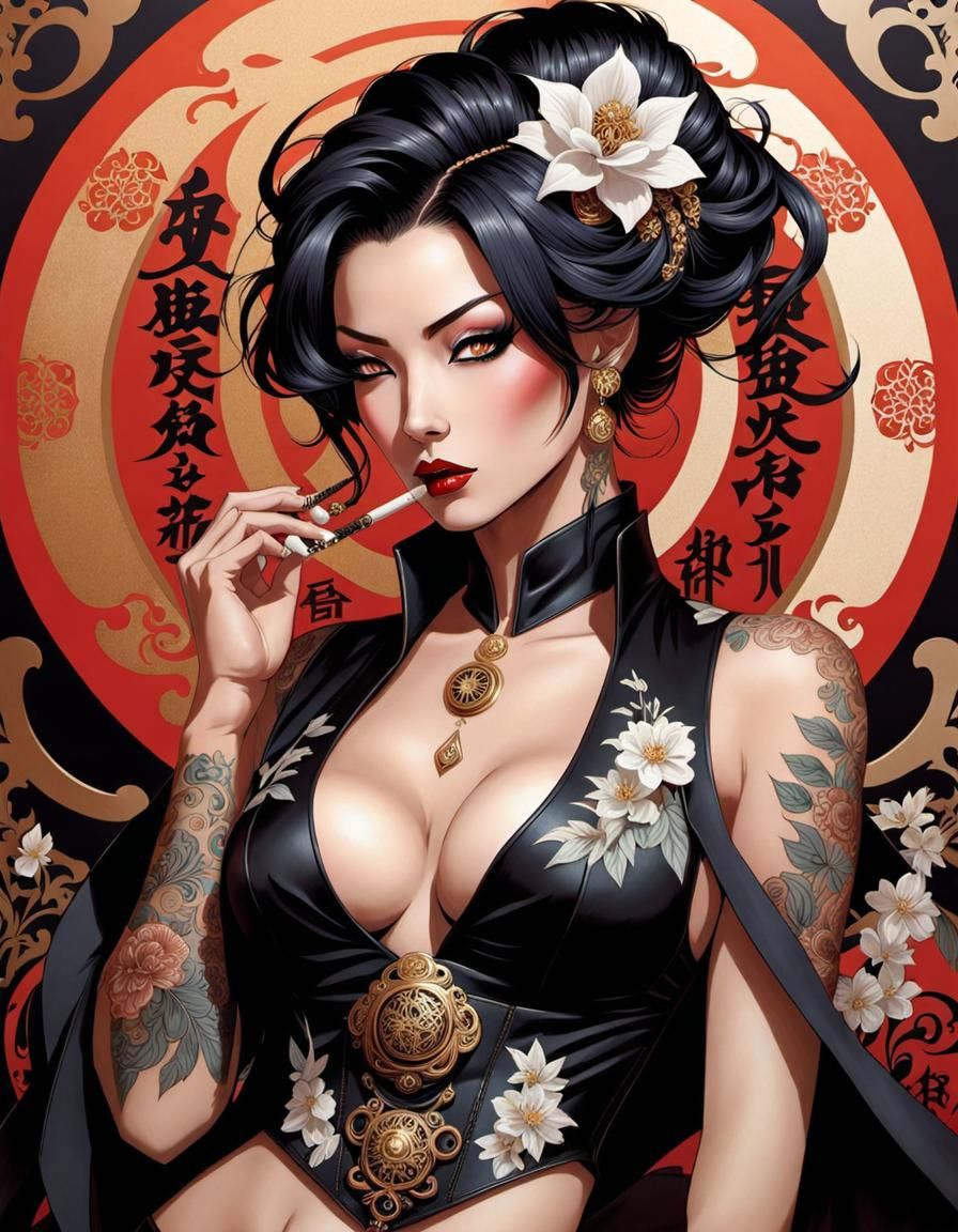 Modern Japanese Mucha