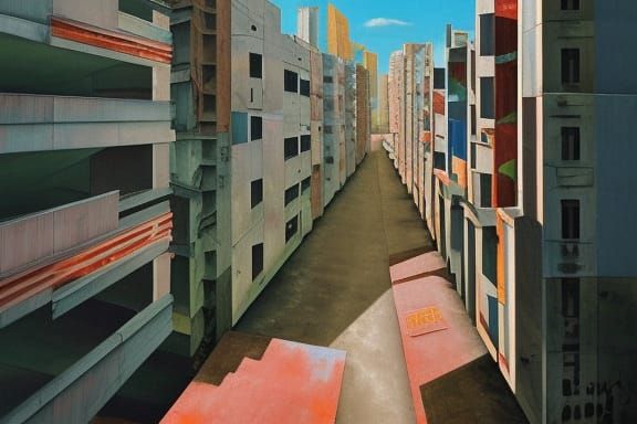 "the empty Sao Paulo favela",