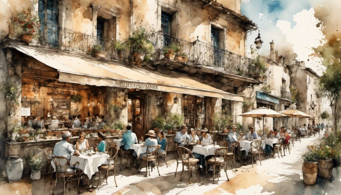  Vintage Italian Café   by @INTERCEDENCE