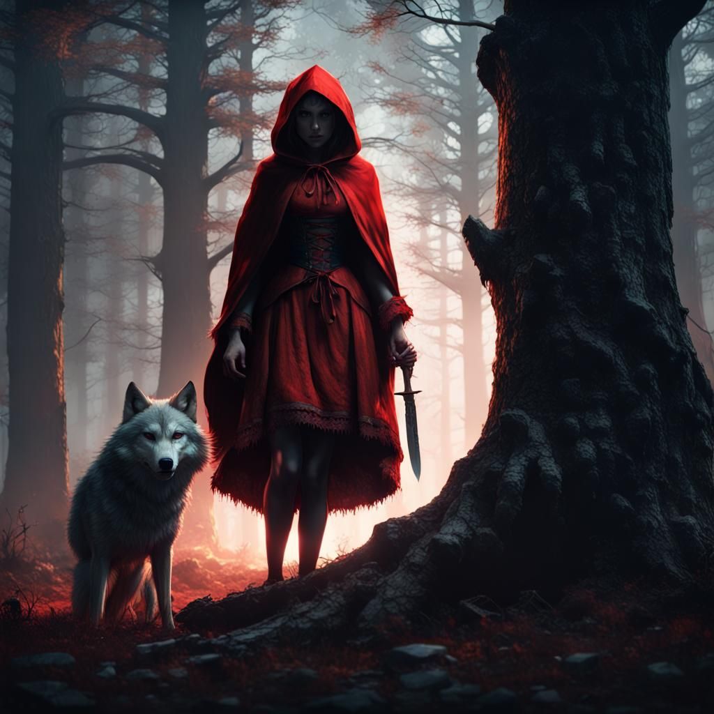 evil little red riding hood  by @Storywriter Annie