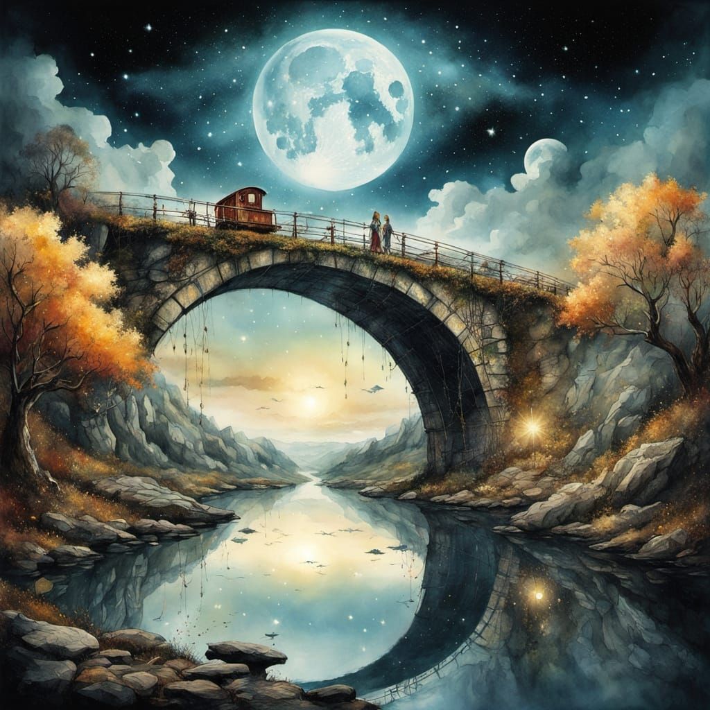 Under the moon  by @Vochomurka