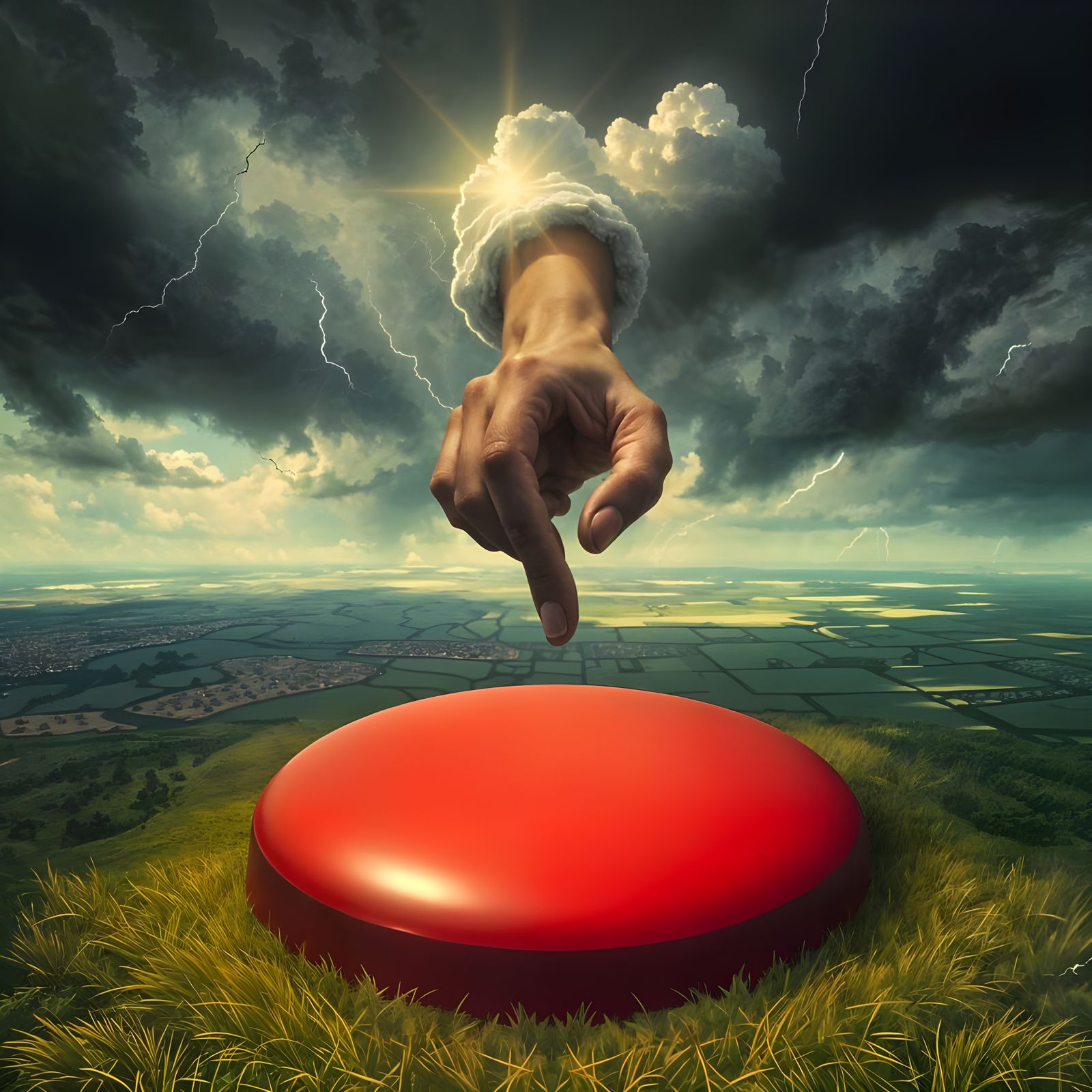 Divine Intervention on a Stormy Prairie