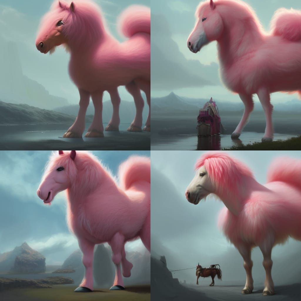 Giant Pink & Fluffy
