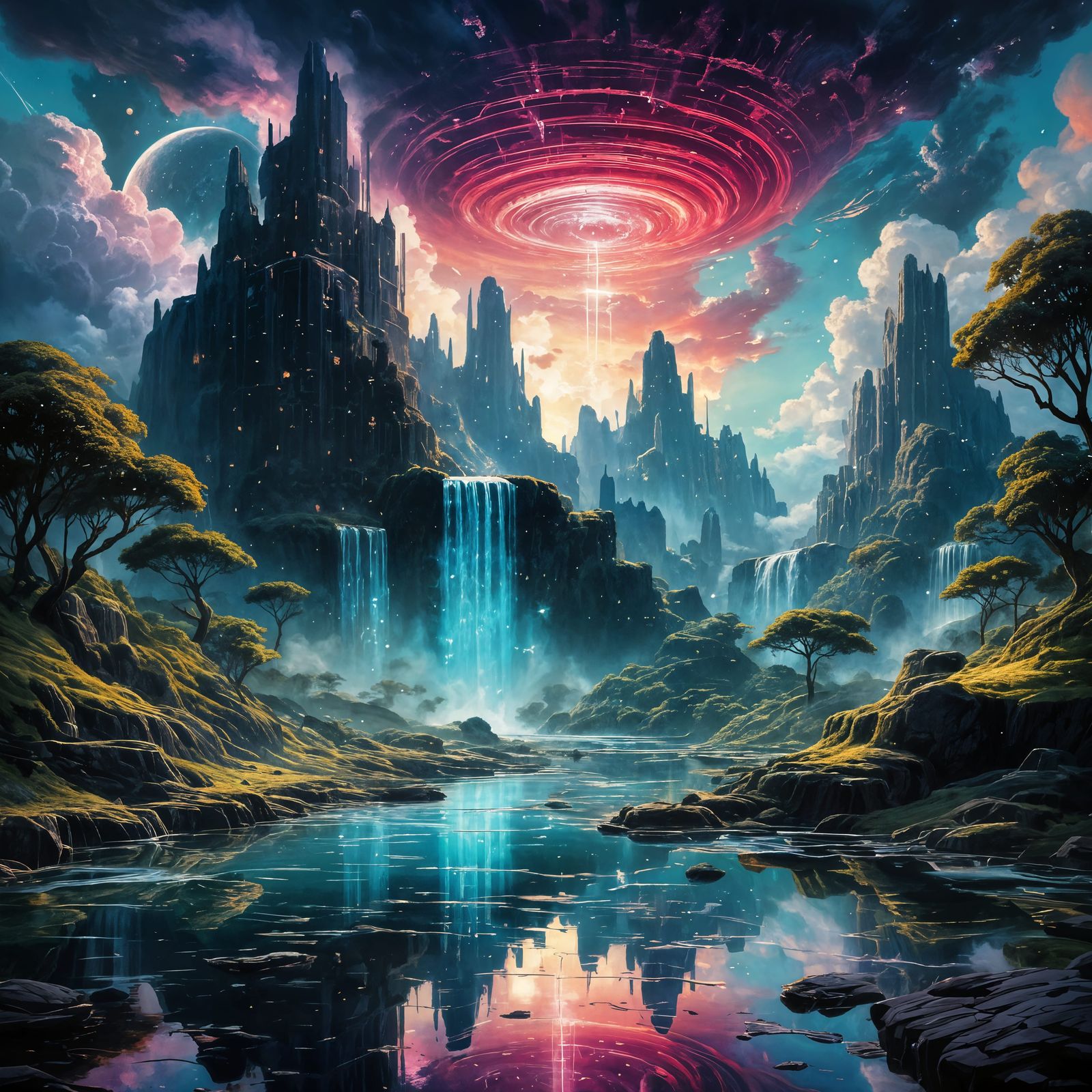 Crystal waterfall (5)  by @Harmony