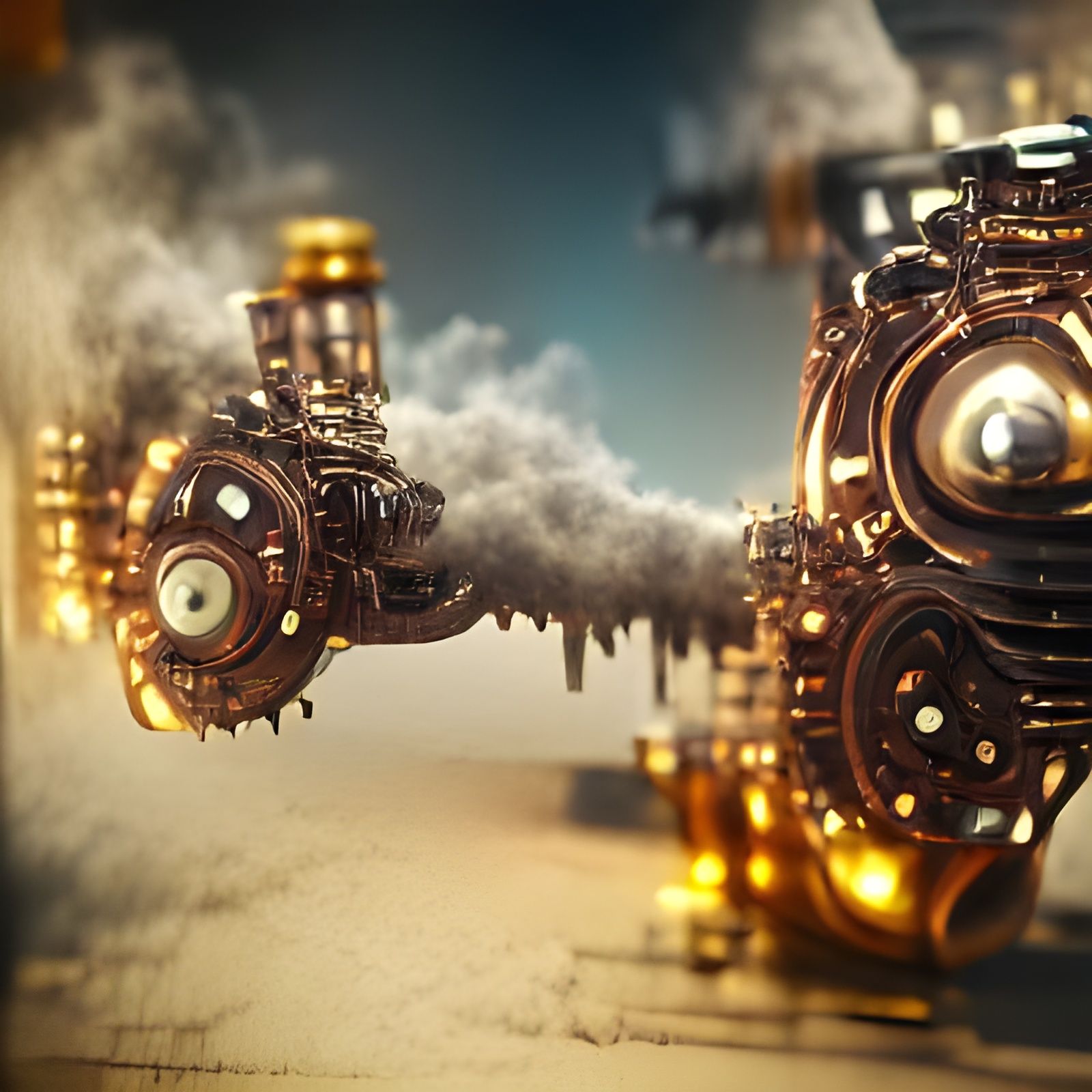 steampunk engine Cinema 4D
