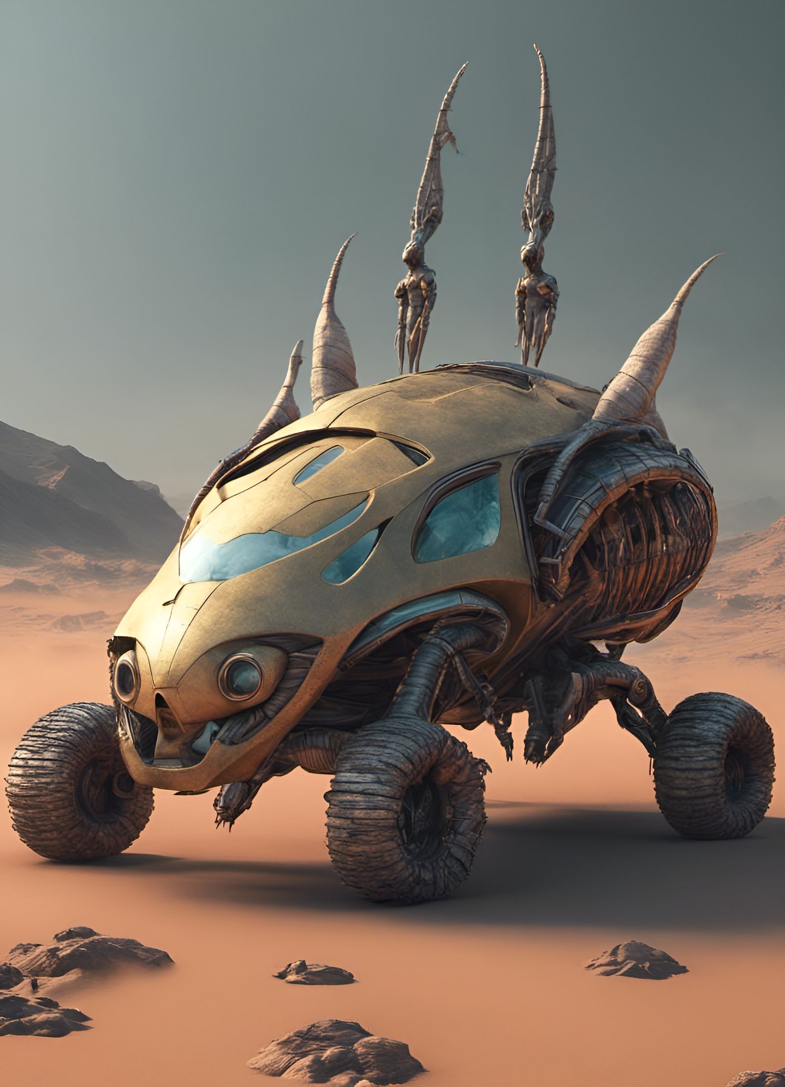 Giant Alien Beetle Humvee  by @Paradox