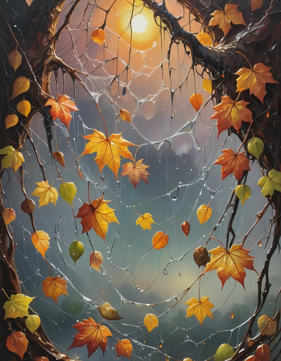 Hard  autumn time , cracks , sun, moonlight,,,  creative bac...