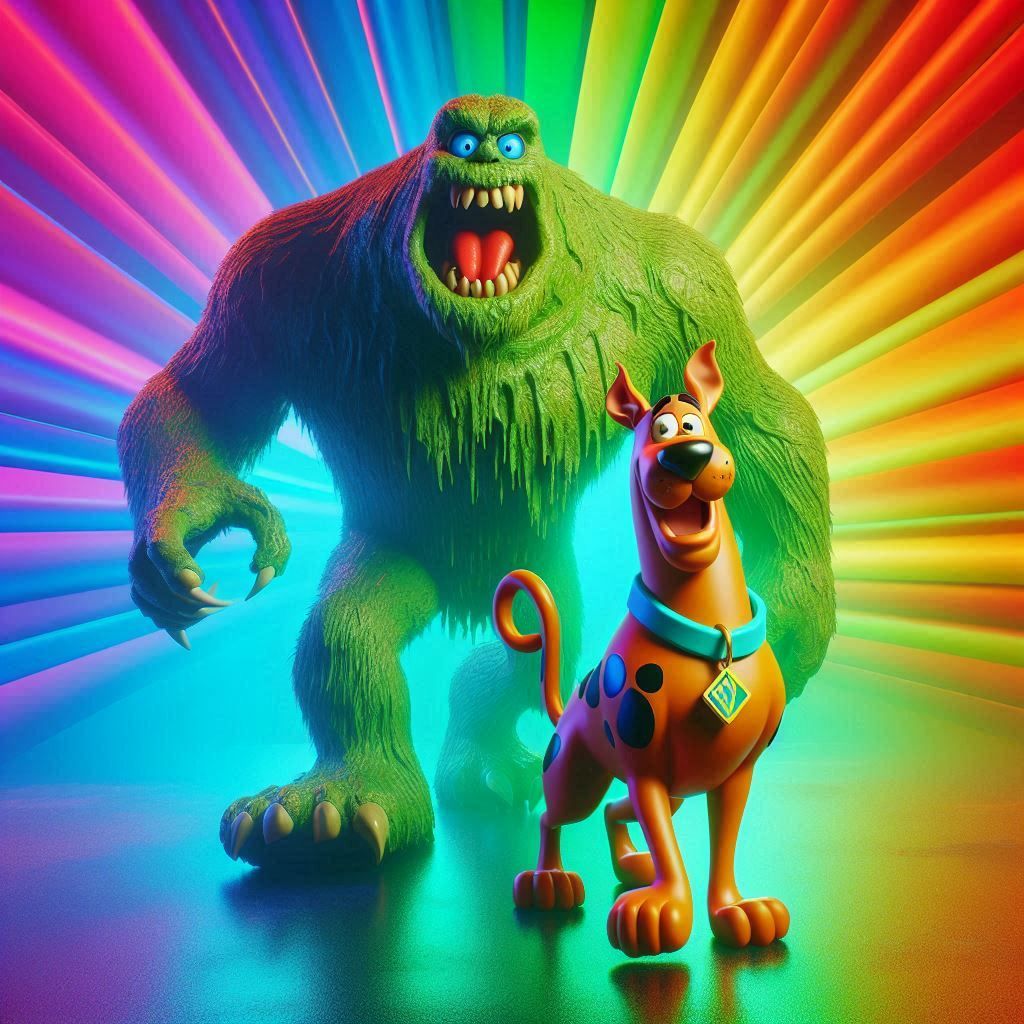Scooby Doo and his monster