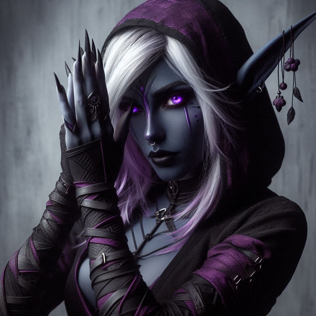 Drow female monk