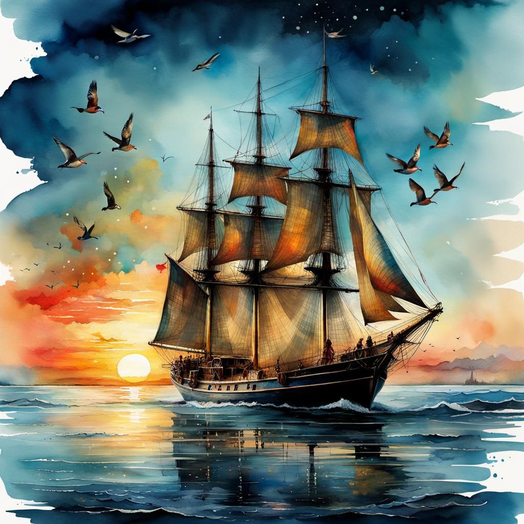 The beauty of a sailing boat   by @Chato