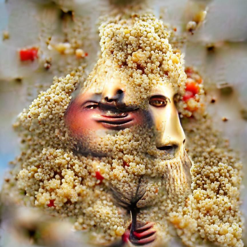 Man made of quinoa