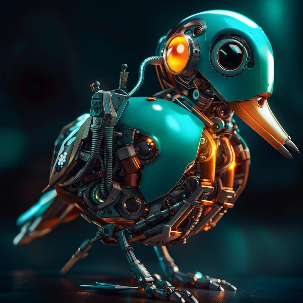 My lil daffy duck :!   by @antonio de la vega