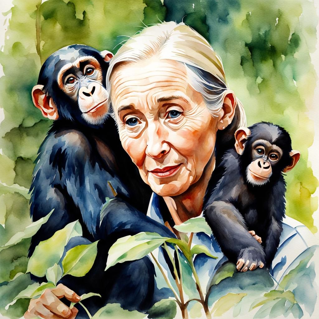 Jane Goodall  by @MetalGramps