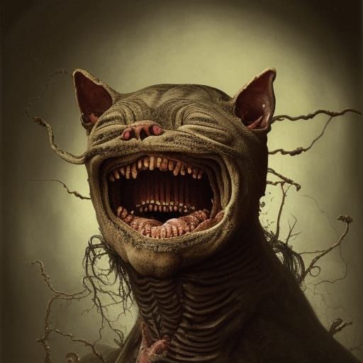 Blissfully Unaware (Ugly Cat)