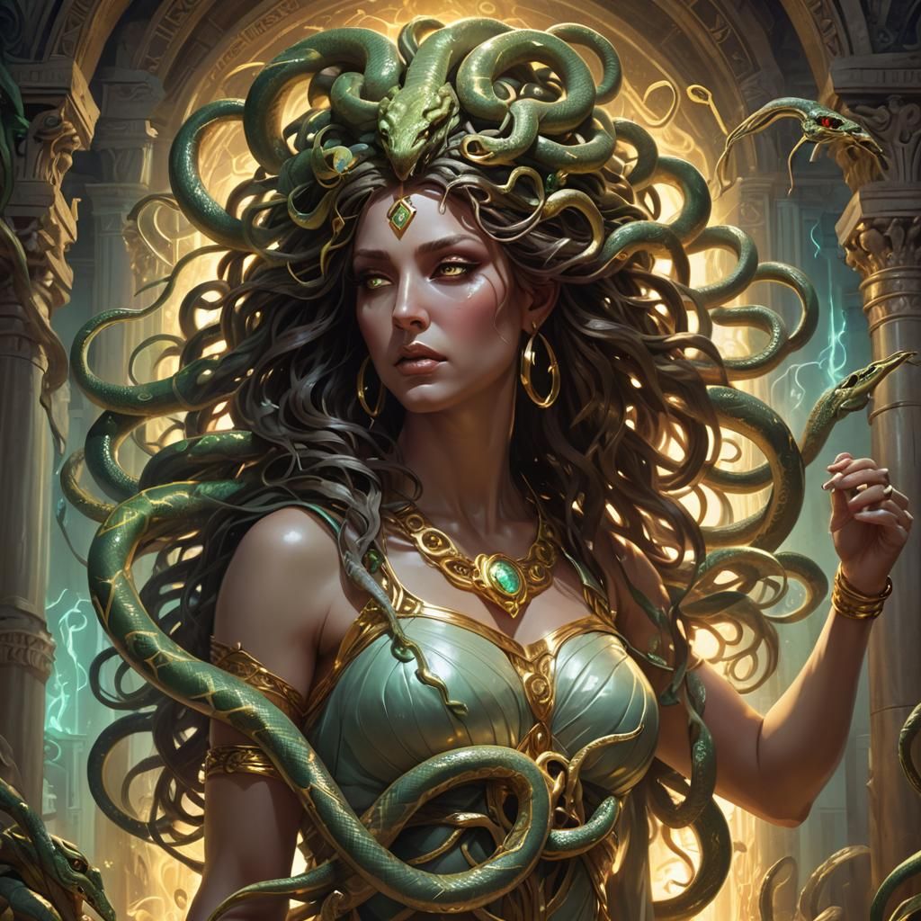 Medusa Evolved 3 - AI Generated Artwork - NightCafe Creator