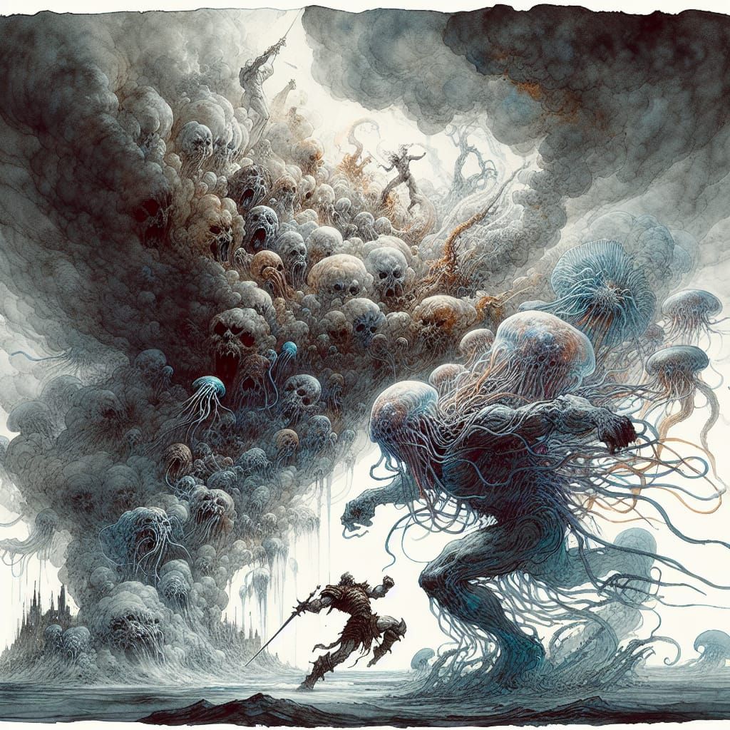 Heroic struggle   by @Captn Cutlass