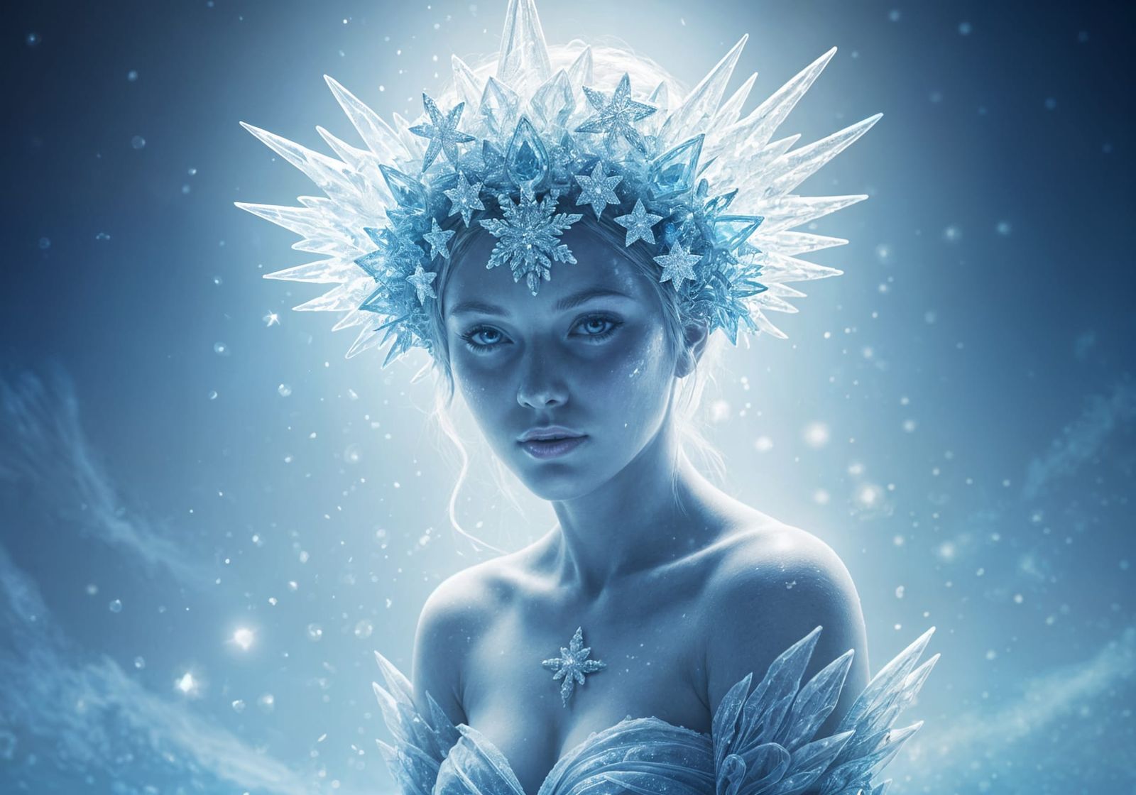 Crowning Glory of a sweet pure ice maiden  by @Pinto