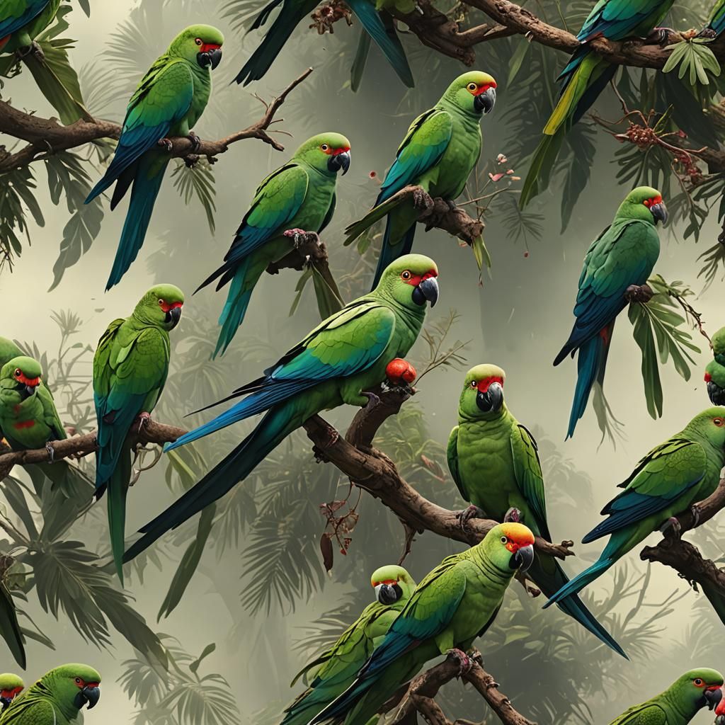 Indian ring neck parrot