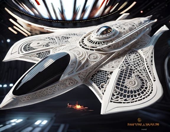 Space lace ship  by @Silken