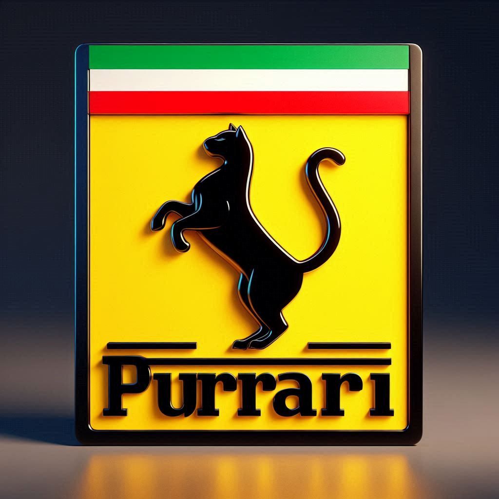 Purrari - a much more affordable but much less predictable brand of cars