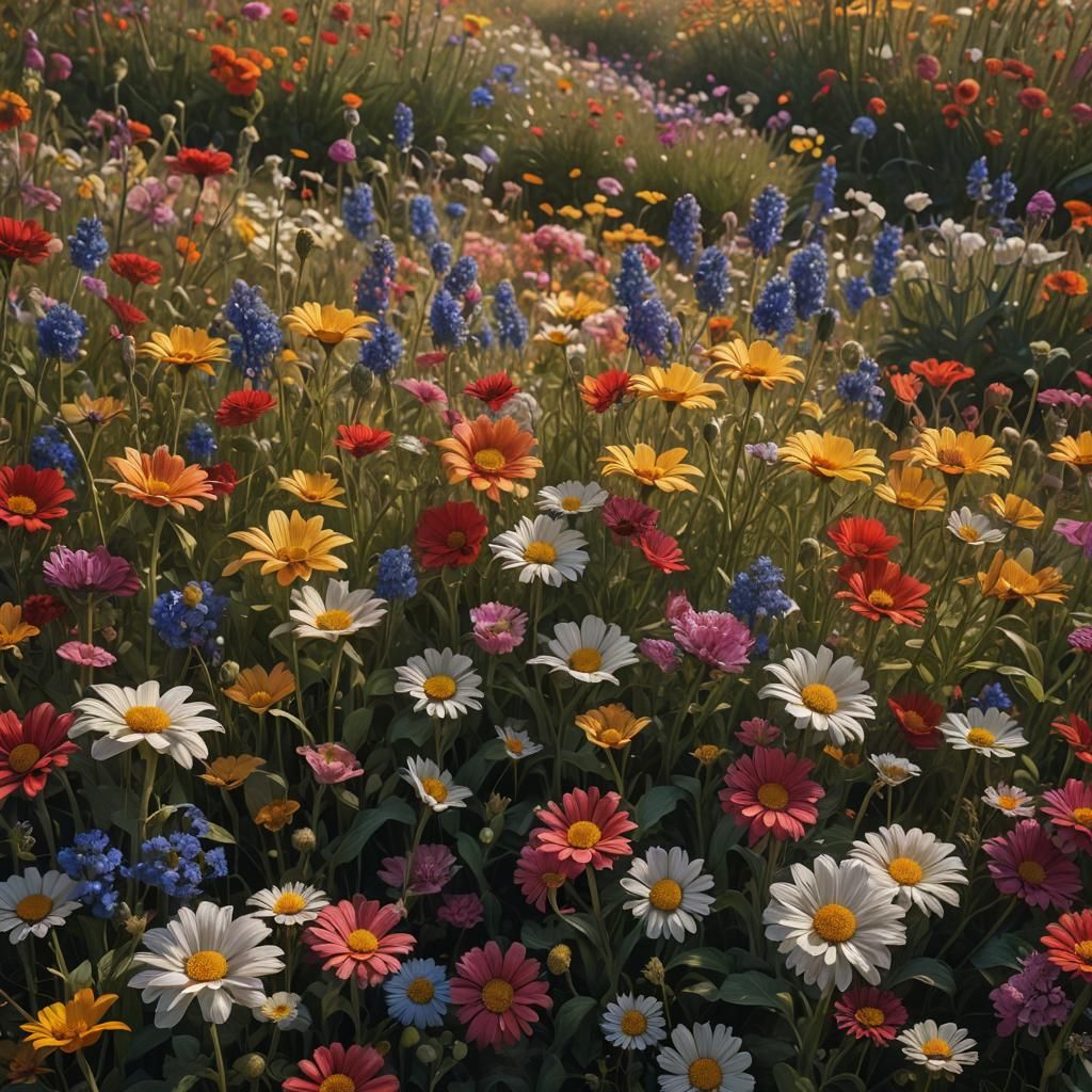 Field of colorful flowers
  by @photon