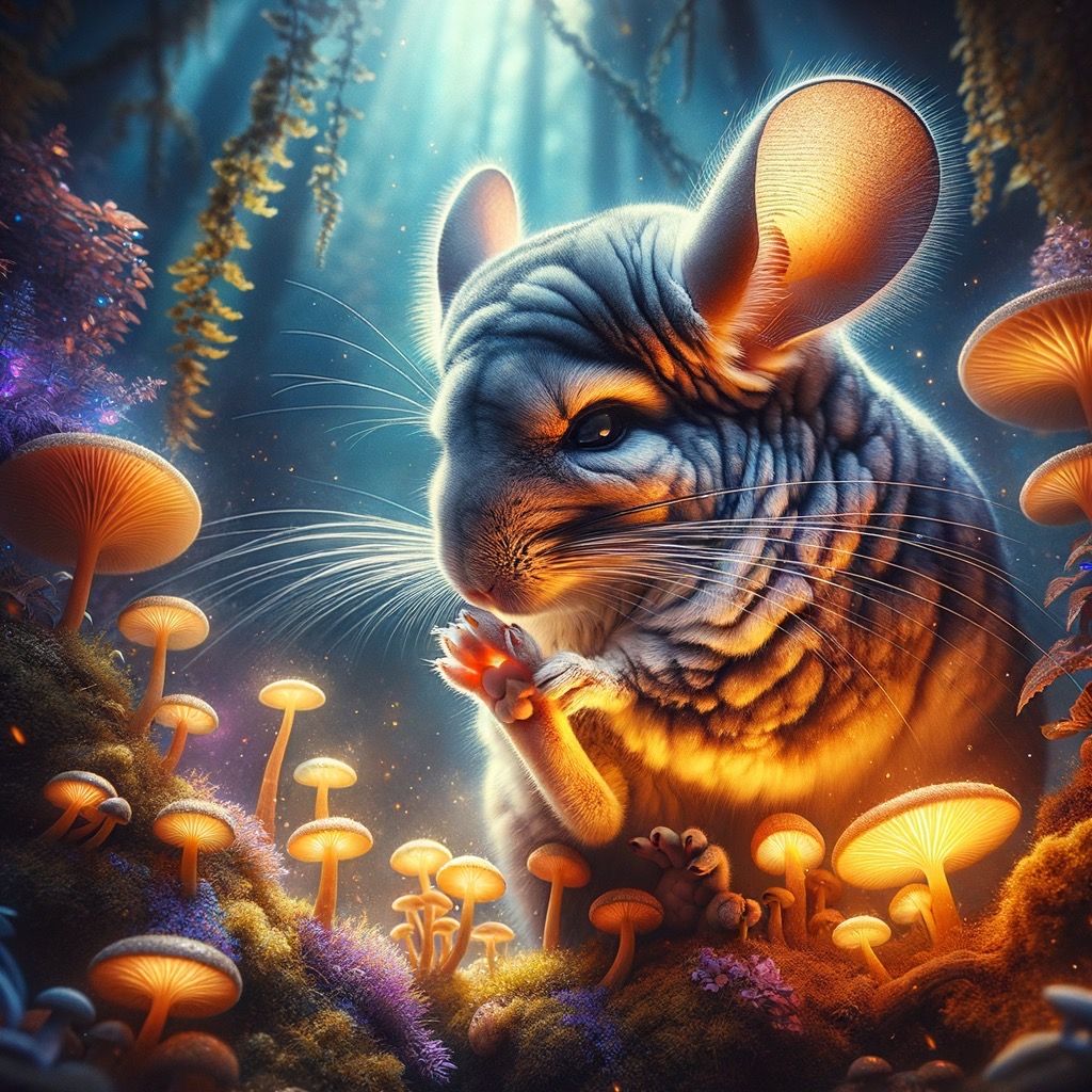 A chinchilla with stinky feet.