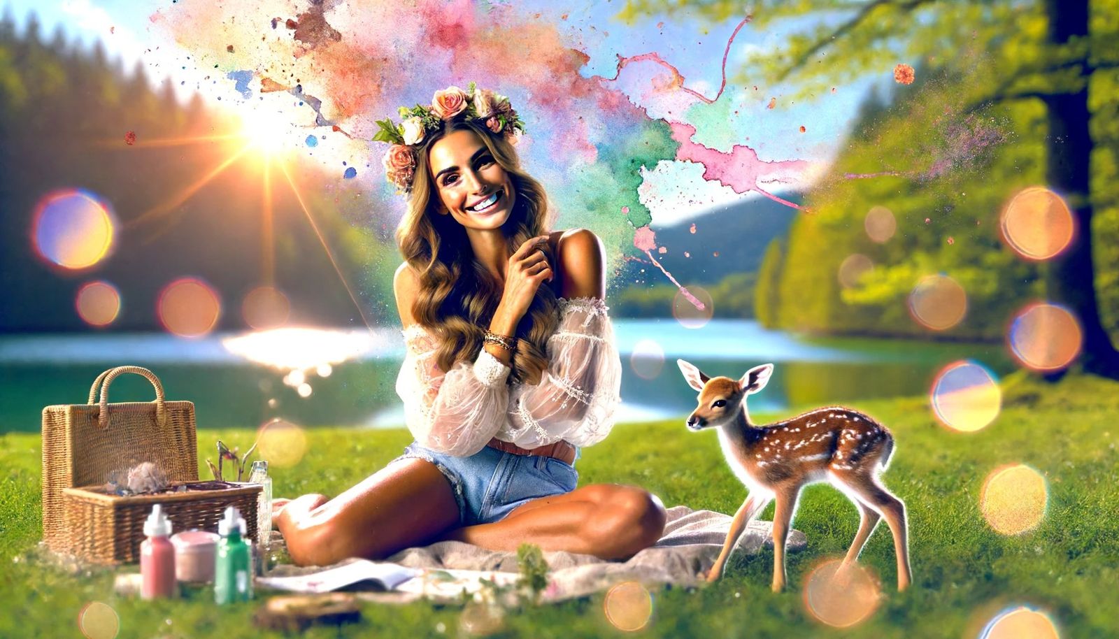 Radiant Harmony: Embracing Nature's Bliss