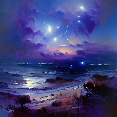 Love, Blue, violet, stars