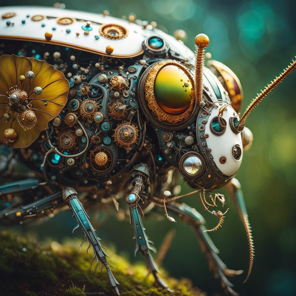  Mechanical Alien Insect!   by @Hit moments