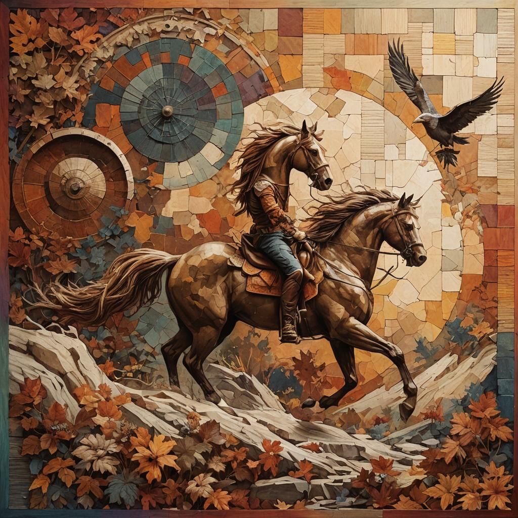 Horseman in a vision