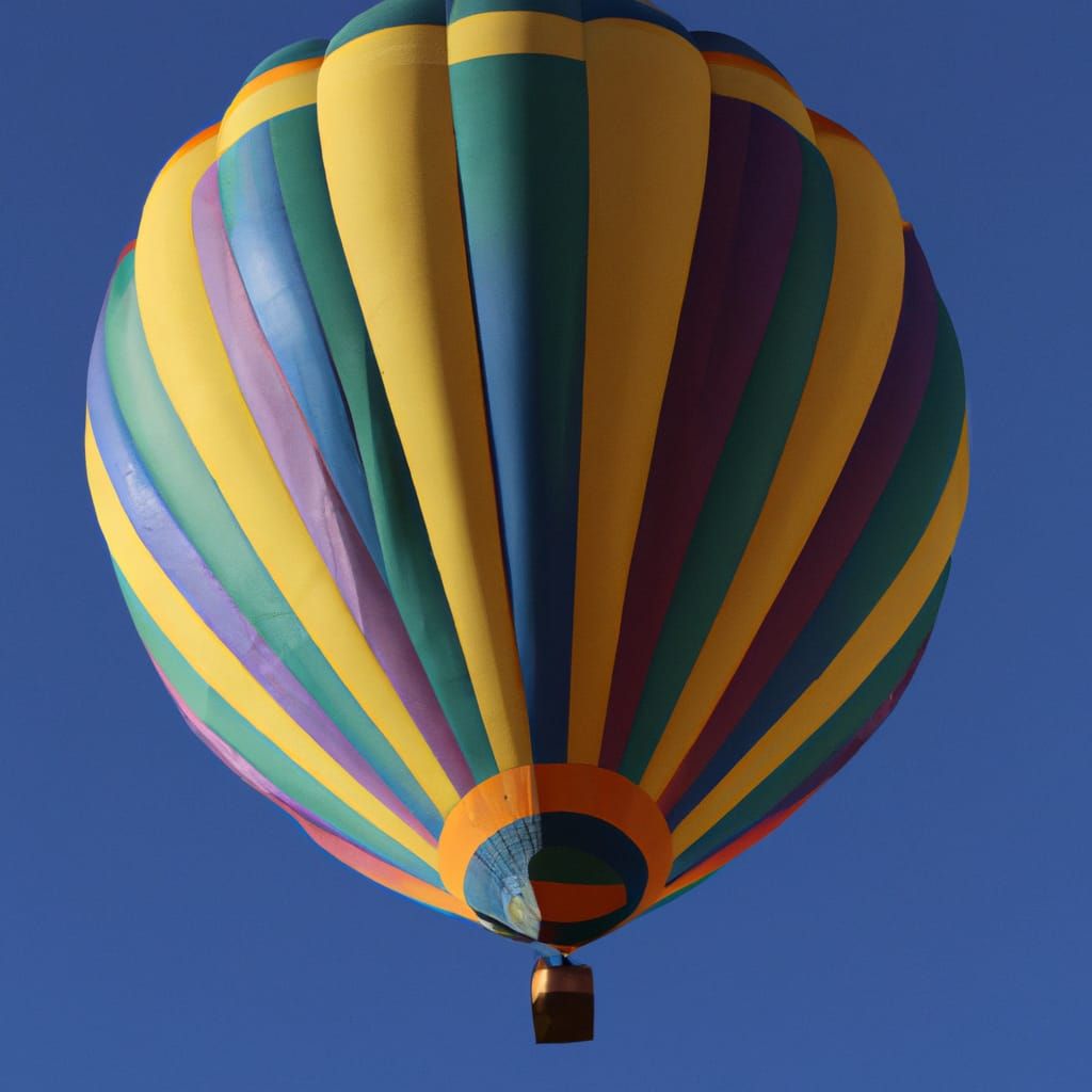 A hot air balloon