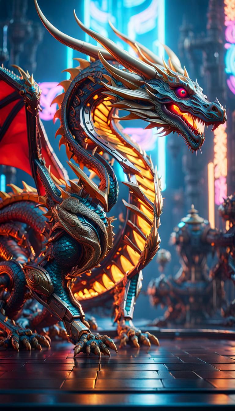 metallic dragon