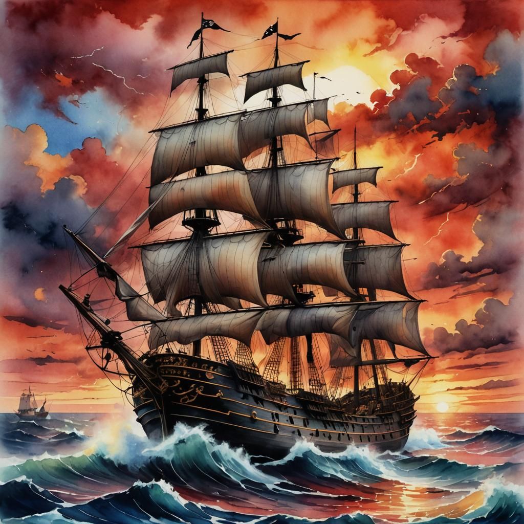 pirate ship  by @Nemo