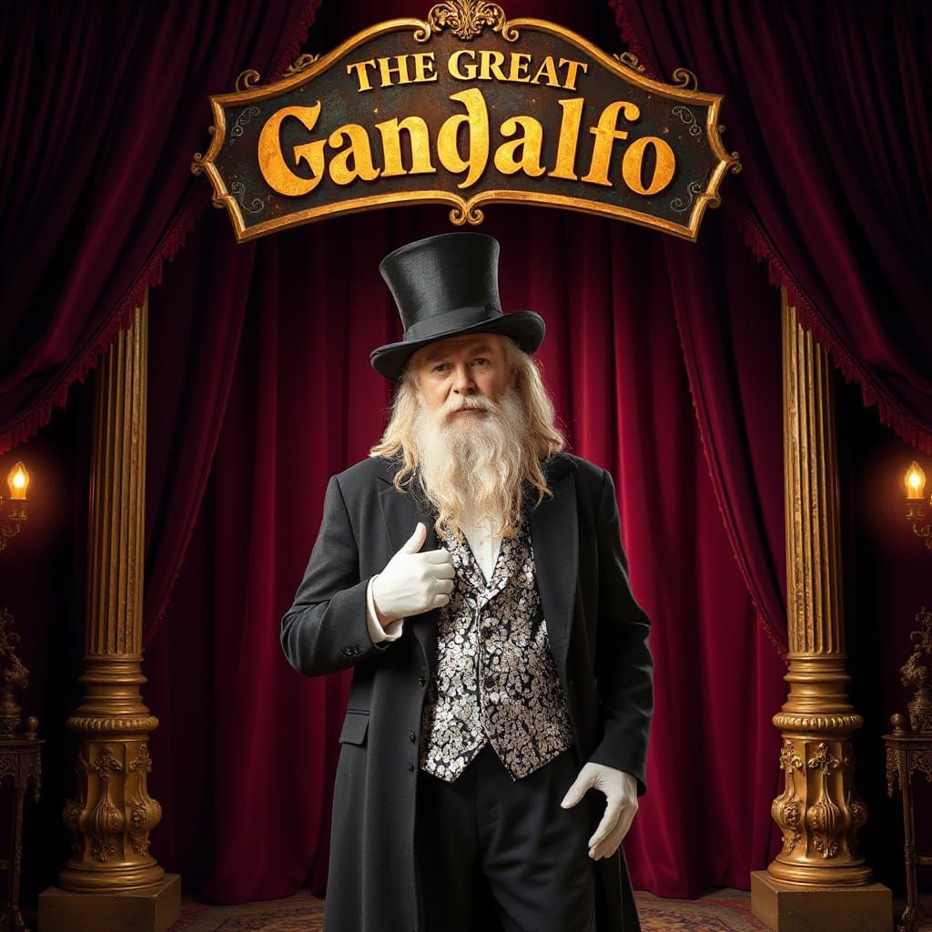 Stage Magician  by @poliphilo