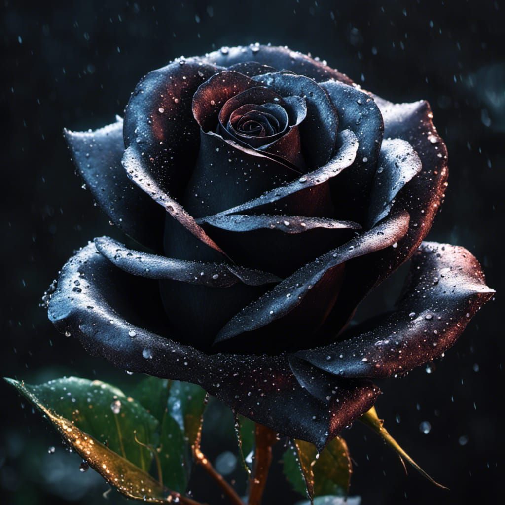 black rose   by @Vaclava